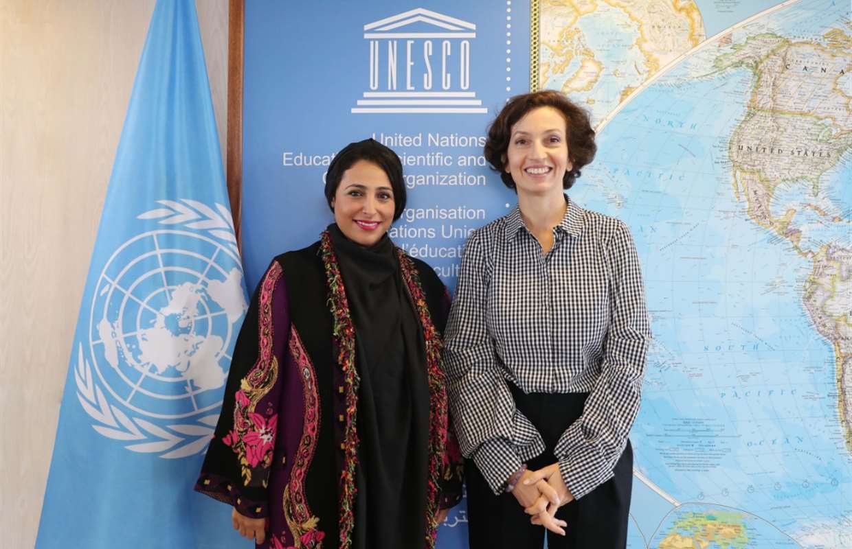 Bodour Al Qasimi and UNESCO Director-General Discuss 